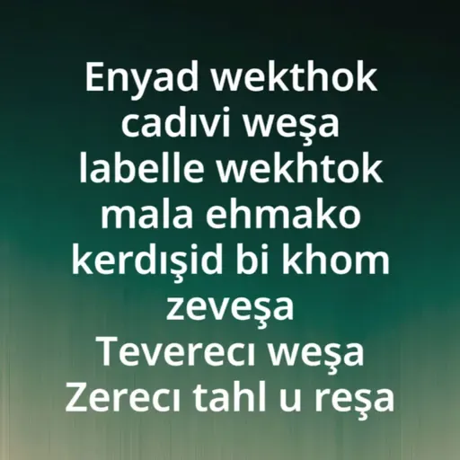 Komcın Enyad Hewla Zazaca Sohbet