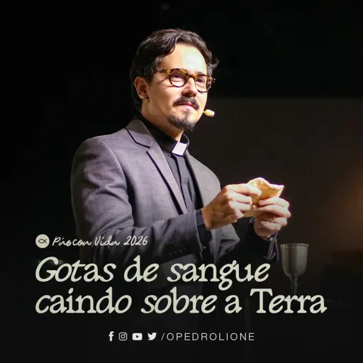 Gotas de sangue caindo sobre a terra