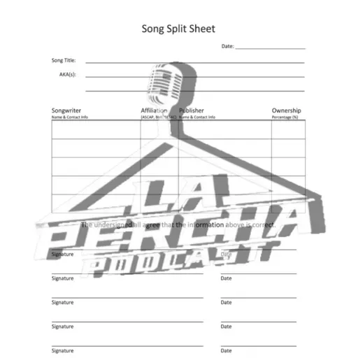 La importancia de un "split sheet"