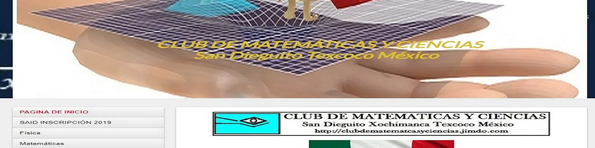 R.CLUB DE MATEMATICAS Y CIENCIAS. San Dieguito Xochimanca