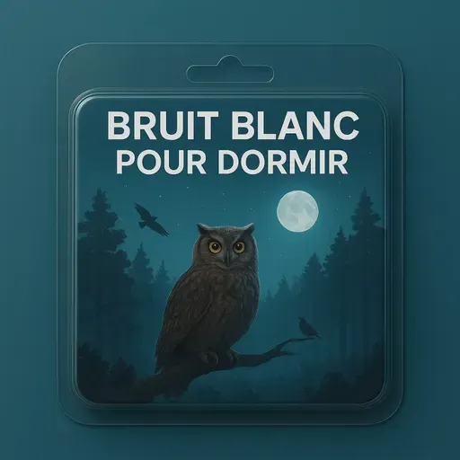Noël en douceur - 1 H Bruit Blanc pour DORMIR | Murmure des Arbres & Appels de Hiboux