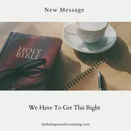 We Have To Get This Right