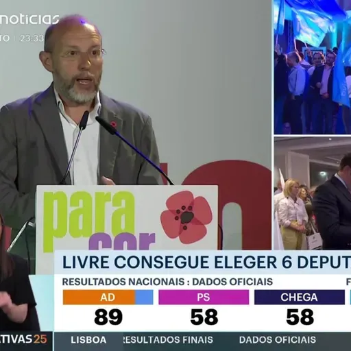 Rui Tavares sobre o resultado das Legislativas de 2025: "Às mais de 200 mil pessoas que votaram no Livre quero dizer que tenho a certeza que nunca se vão arrepender do vosso voto"