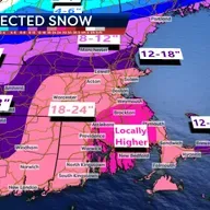 Major nor'easter bringing 1 to 2 feet of snow and heavy wind