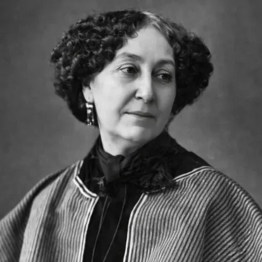 T06E18: George Sand (1804-1876), pseudónimo de Amantine Aurore Lucile Dupin, escritora y periodista francesa