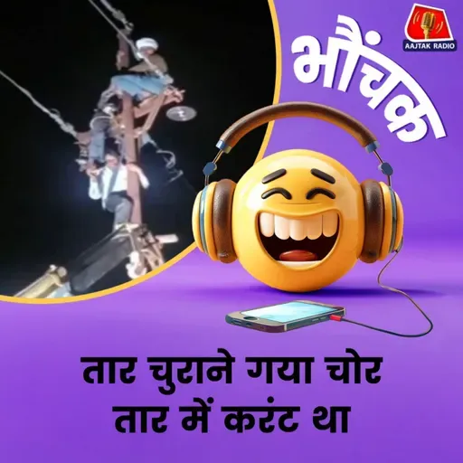 हाईटेंशन लाइन का तार चोरी करने खंबे पर चढ़े चोर को बचाया गया | भौंचक