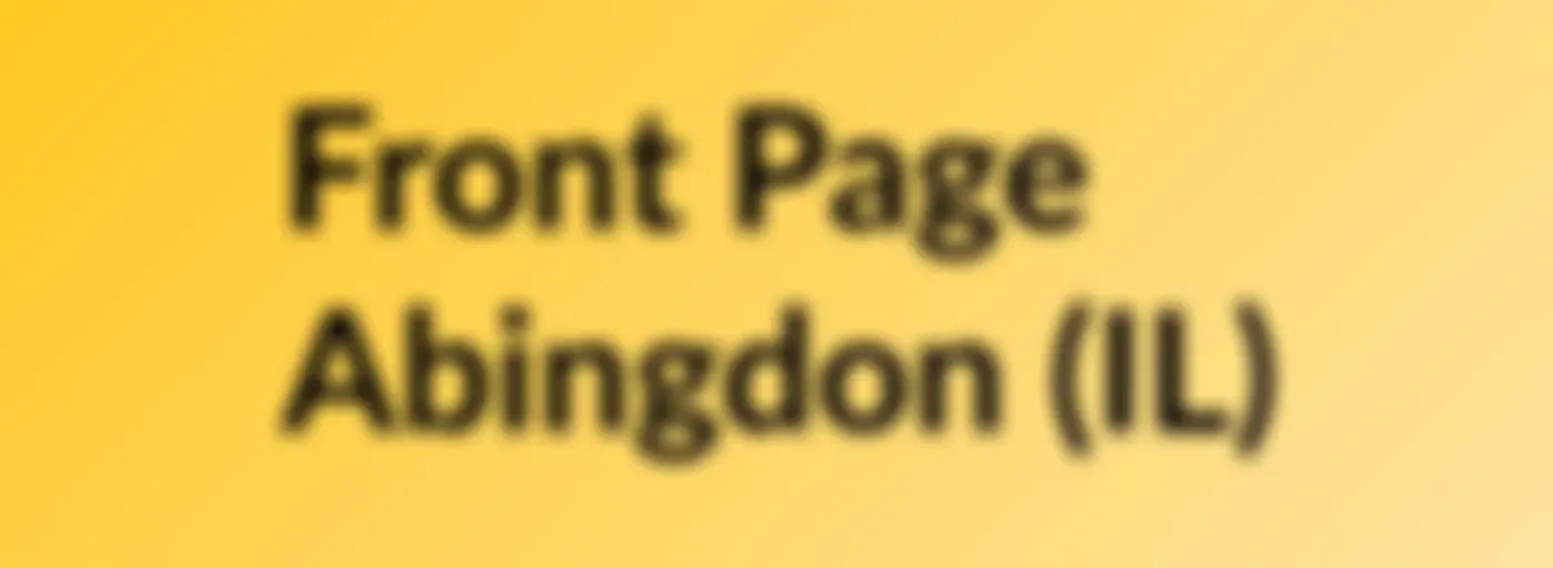 Front Page Abingdon (IL)