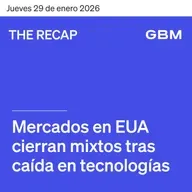 THE RECAP 29-01-26 | Mercados en EUA cierran mixtos tras caída en tecnológicas