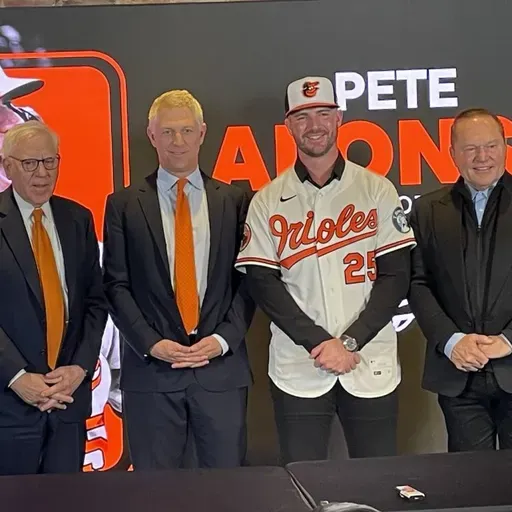 Pete Alonso and Orioles brass meet with media after signing five-year, $155 million contract