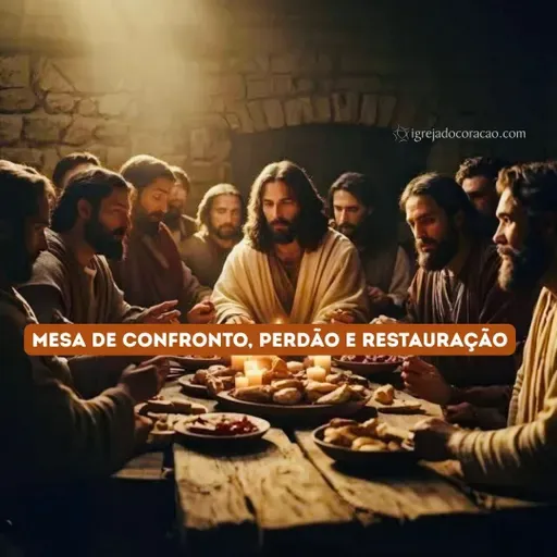 Mesa de confronto, perdão e restauração