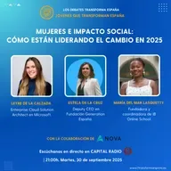 Jovenes que transforman España. Mujeres e impacto social: cómo están liderando el cambio en 2025.
