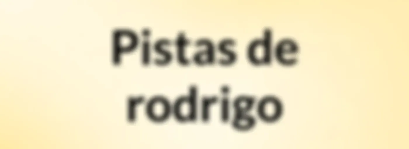 Pistas de rodrigo