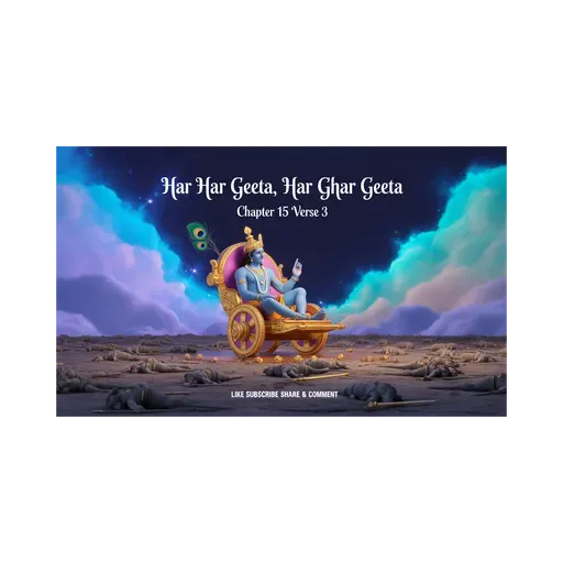 अध्याय 15 श्लोक 3 | भगवद गीता हिंदी | गीता का सार | संसारवृक्ष, वैराग्य और अंत का रहस्य #jagatkasaar