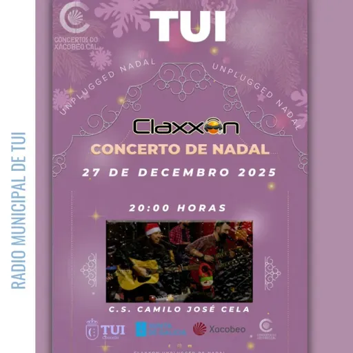 Diego Grande, cantante de Claxxon | Concerto de Nadal en Tui