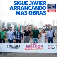 Sigue Javier Díaz arrancando obras en las colonias de Saltillo