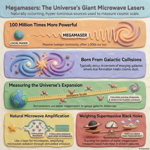 Megamasers: Cosmic Lasers Lighting the Universe