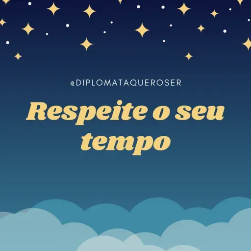 Respeitar o momento @diplomataqueroser 