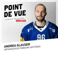 #9 avec Andrea Glauser, défenseur (blessé) de Gottéron