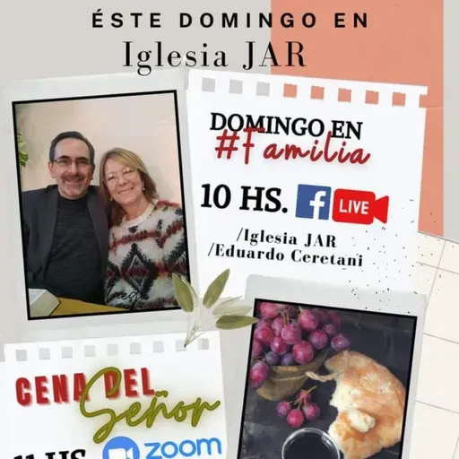 Pastores Eduardo y Ana Ceretani. 
" Bienaventurados "
Facebook . 27/06.