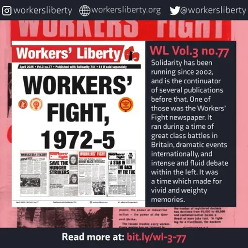 WL77 — Workers' Fight, 1972-5