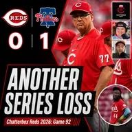 Game 92 - Phillies 1, Reds 0 (Reds Only Get 3 Hits In Loss)