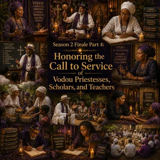 Episode 64: Season 2 Finale Part 4: Honoring the Call to Service of Vodou Priestesses, Scholars, and Teachers