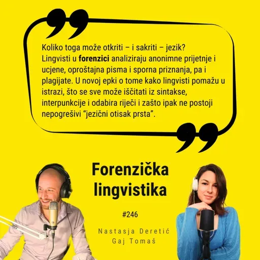 Ep. #246 – Forenzička lingvistika
