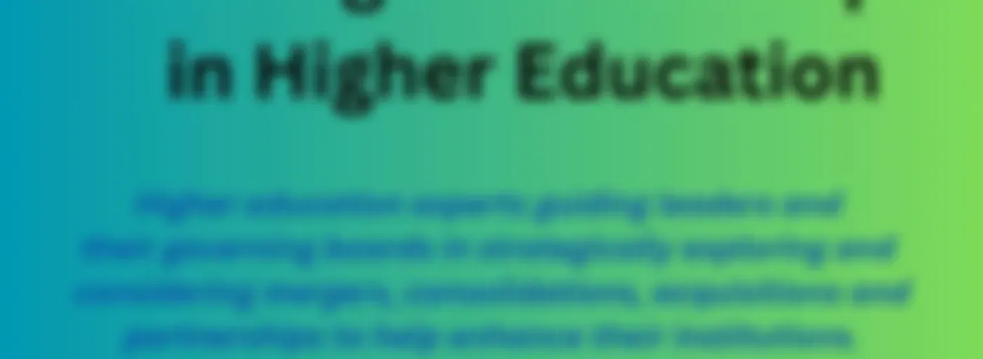 SPH Consulting:  Mergers and Acquisitions in Higher Education