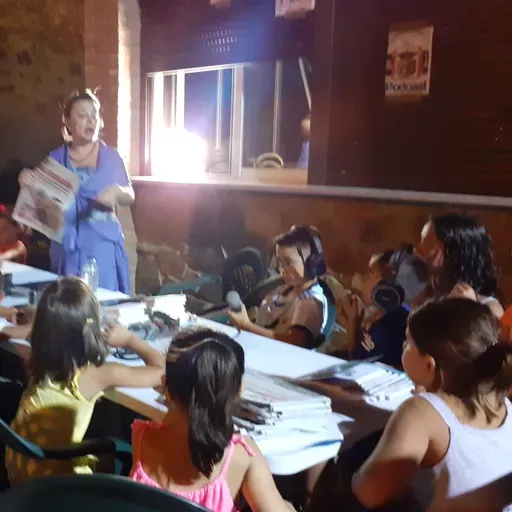 TALLER DE RADIO.EMISORA MUNICIPAL DE ALANGE Y RADIO ALANGE PODCAST. FESTEJOS DE SAN BARTOLOMÉ 2019.