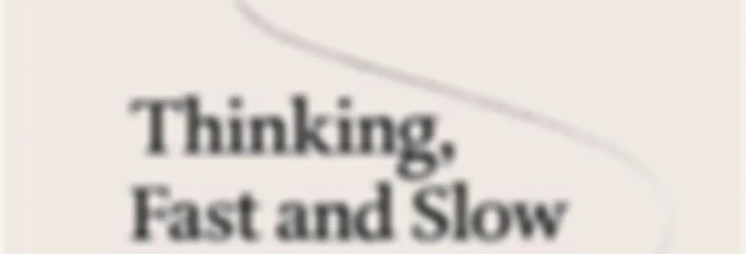 #3 Thinking, Fast and Slow