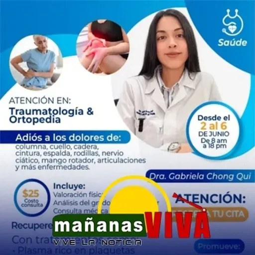 Doctora Gabriela Chong Qui – Traumatología y Ortopedia