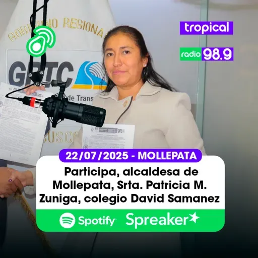 📻🥑🐄 Participa, alcaldesa de Mollepata, Srta. Patricia M. Zuniga E. colegio David Samanez Ocampo 22/07/2025