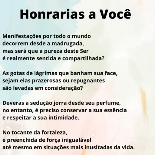 Horaria a Você (Homenagem à Mulher)