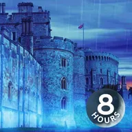 Barulho de chuva para dormir | Ruído branco de tempestade em um castelo | Pegue no sono e durma a noite toda (8 horas)