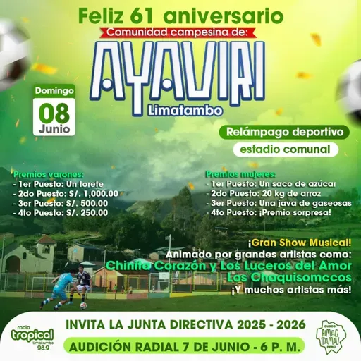 📻🐴🎉Audición radial por el 61 aniversario de la comunidad Campesina de Ayaviri - Limatambo, por parte de la comunidad de Ayaviri