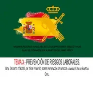 TEMA 3.- PREVENCIÓN DE RIESGOS LABORALES. Real Decreto 179/2005, de 18 de febrero, sobre prevención de riesgos laborales