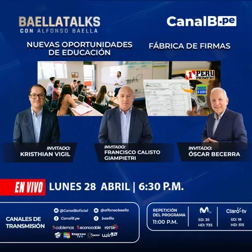 28.4.25 Invitados: KRISTIAN VIGIL-PANCHO CALISTO-ÓSCAR BECERRA