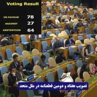مجمع‌عمومی ملل متحد؛ تصویب قطعنامه محکومیت رژیم