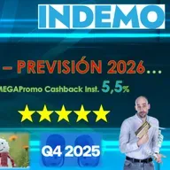 INDEMO – RESUMEN 2025 y PREVISIÓN 2026 ( Cashback Instantáneo hasta 5,5%  )