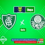 FUTEBOL NA POLIESPORTIVA - BRASILEIRÃO 2023 - 17° RODADA - GOLS DE AMÉRICA MINEIRO 1 X 4 PALMEIRAS