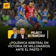 Polémica arbitral en victoria de Millonarios ante el Pasto