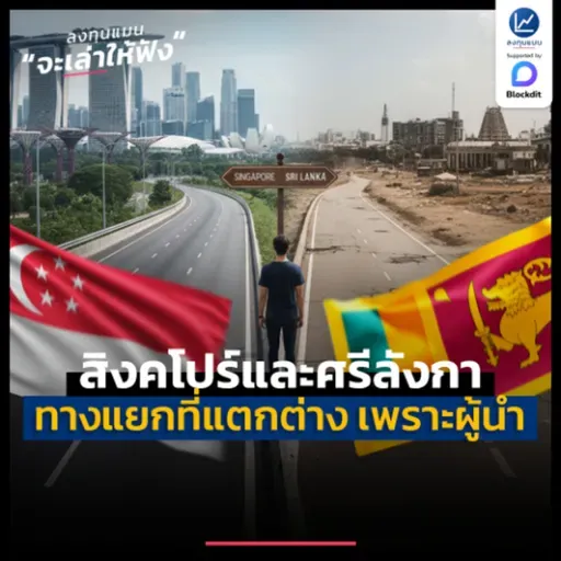 สิงคโปร์และศรีลังกา ทางแยกที่เหมือนหนังคนละม้วน  เพราะผู้นำ | ลงทุนแมนจะเล่าให้ฟัง