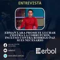 Edman Lara promete luchar contra la corrupción, incluso contra Rodrigo Paz si es necesario