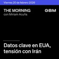 THE MORNING 20-02-26 | Datos clave en EUA; tensión con Irán; batalla por Warner; Live Nation sorprende. En México: MEGA crece, Banxico dividido y ORBIA en The Morning Talks.