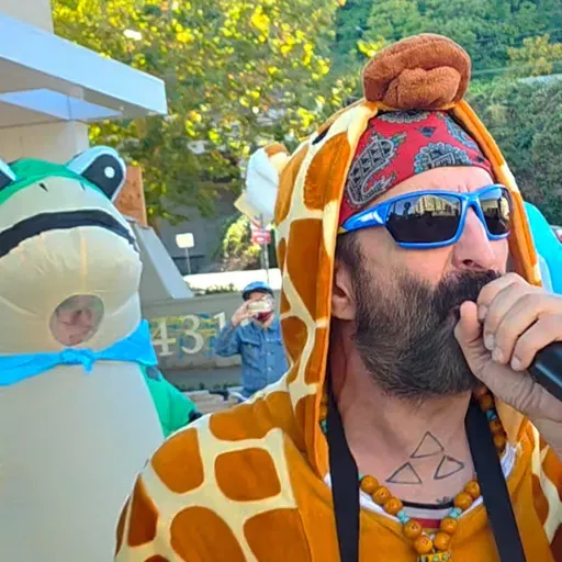 Political jester Robby Roadsteamer, despite ICE arrest, still hopes humor can keep the peace