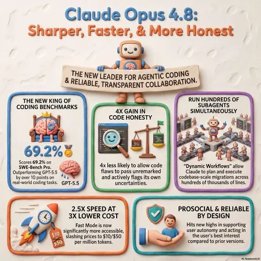 Claude Opus 4.8: Honest AI, Parallel Sub-Agents, and the Future of Code