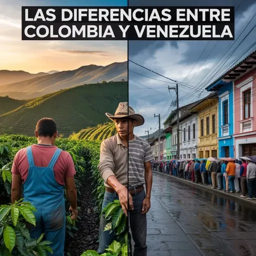 Las diferencias entre Colombia y Venezuela. .