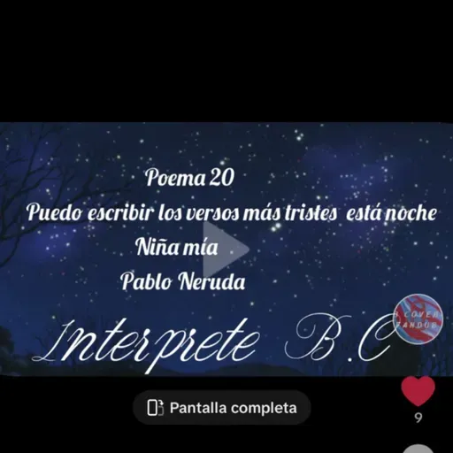 Puedo escribir los versos más tristes está noche