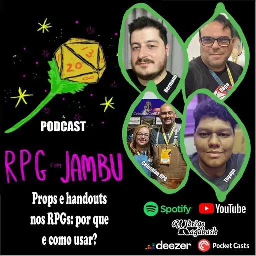 Podcast RPG com Jambu #52 | Props e handouts nos RPGs: por que e como usar?