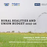 Rural Realities and Union Budget 2025-26 Panel Discussion IMPRi #WebPolicyTalk HQ
